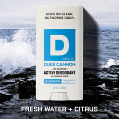 Duke Cannon aloe vera vitamin E underarm care during workouts.