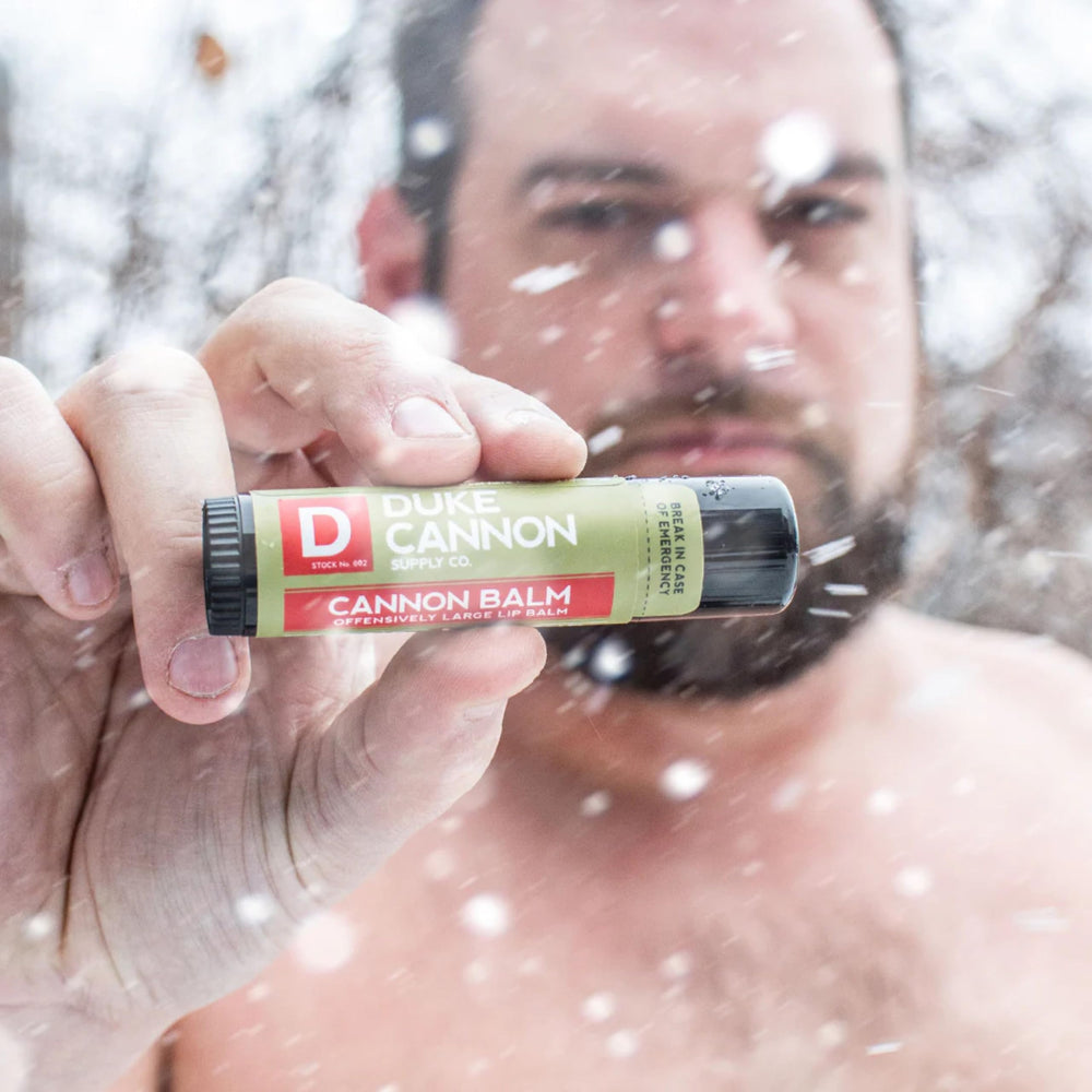 Duke Cannon Balm is ideal for hiking, fishing, or camping under the sun.