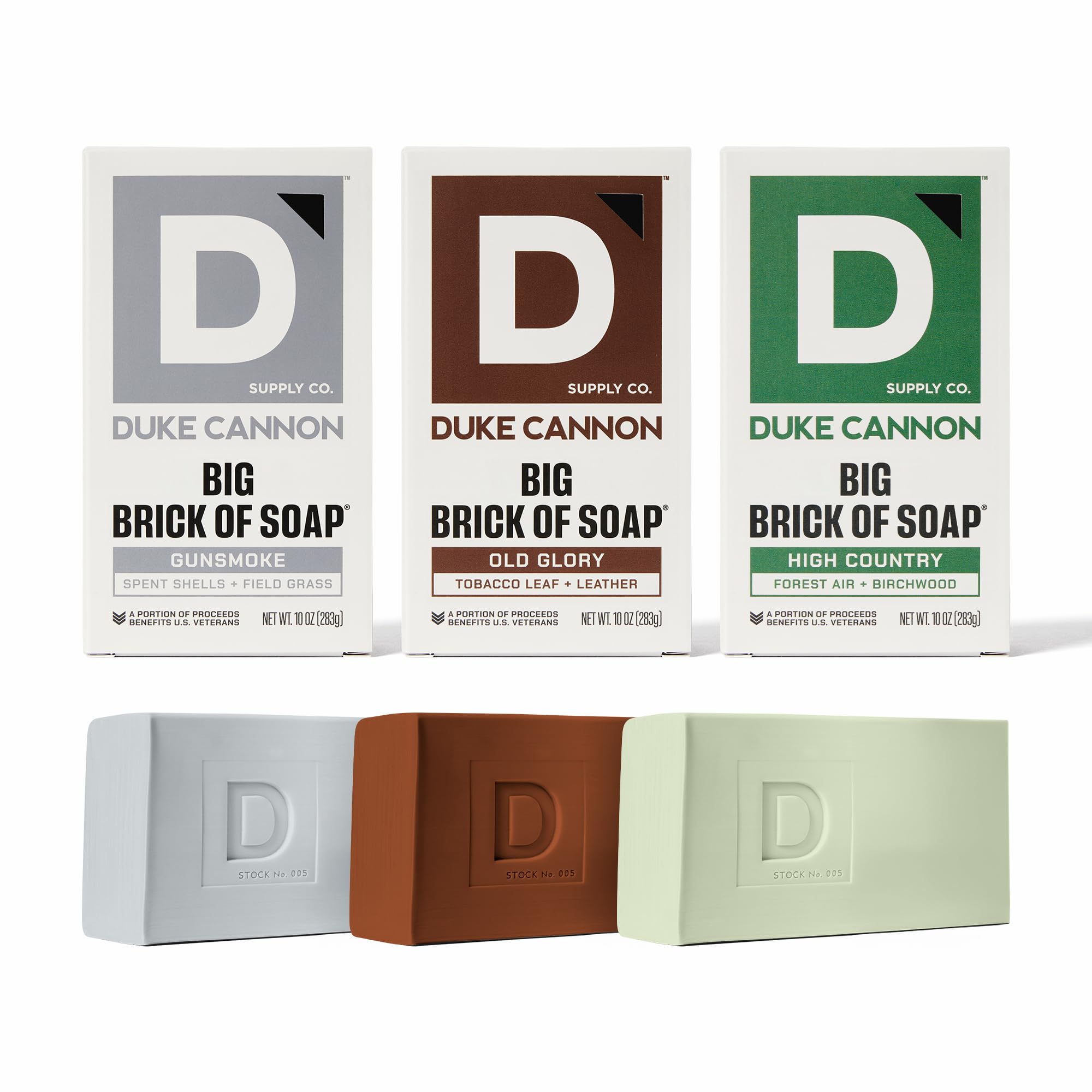 Duke Cannon Frontier 30 packaging signals rugged, gift-ready presentation for outdoors enthusiasts.