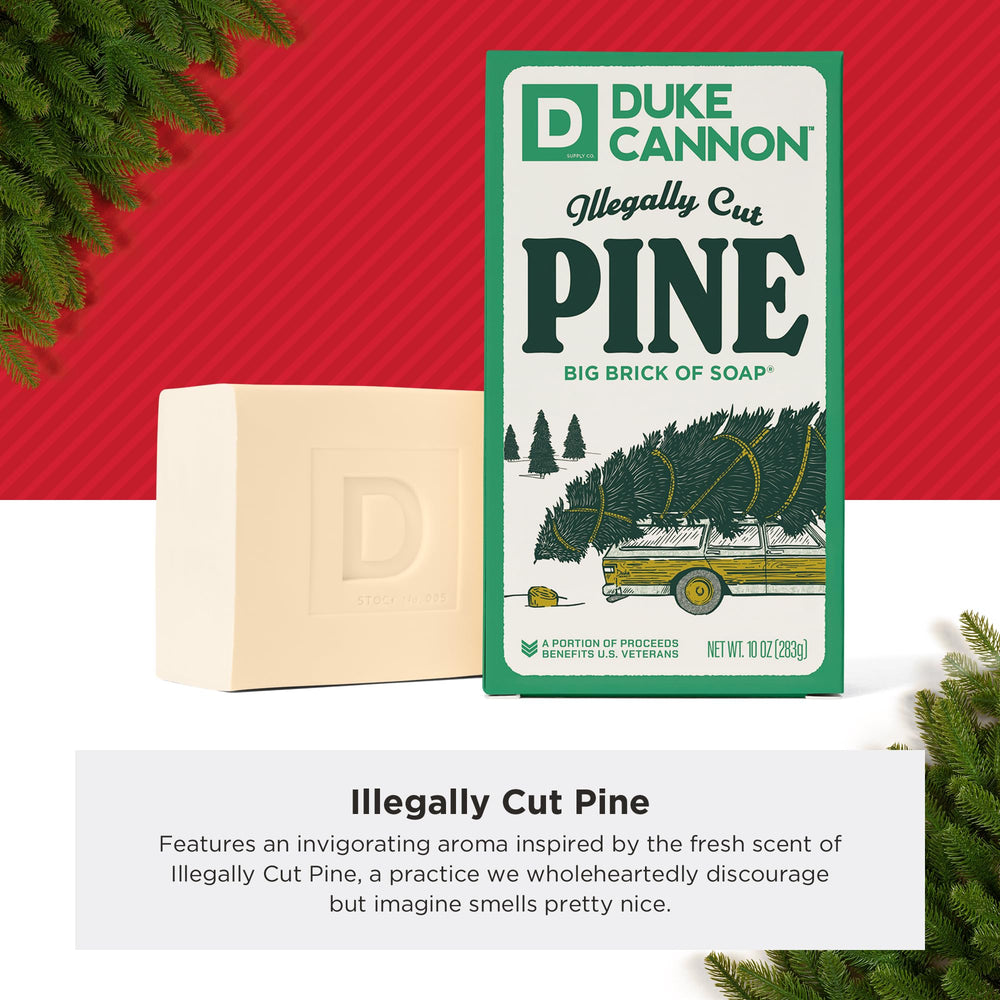 Duke Cannon big brick soap pine pack 3pk demonstrates value for daily use