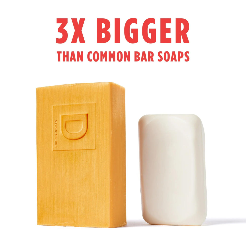 Duke Cannon Trophy Game soap in hand-wash scenario ideal for rugged daily routines.