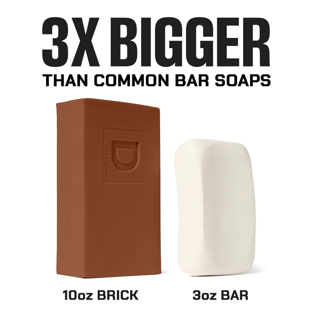 Duke Cannon triple milled texture indicates durable, high-quality lather.
