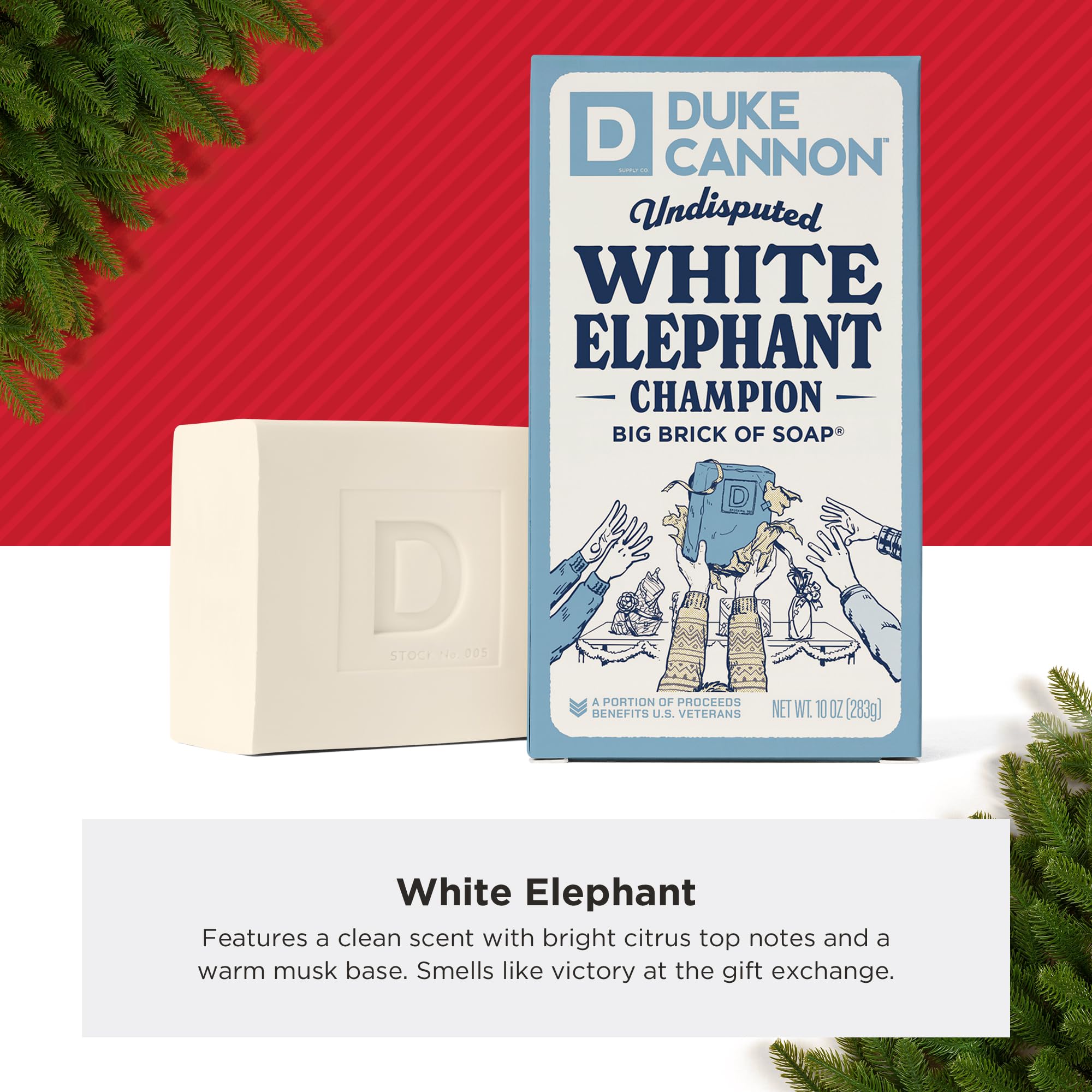 Duke Cannon cruelty-free packaging image emphasizing ethical gifting.