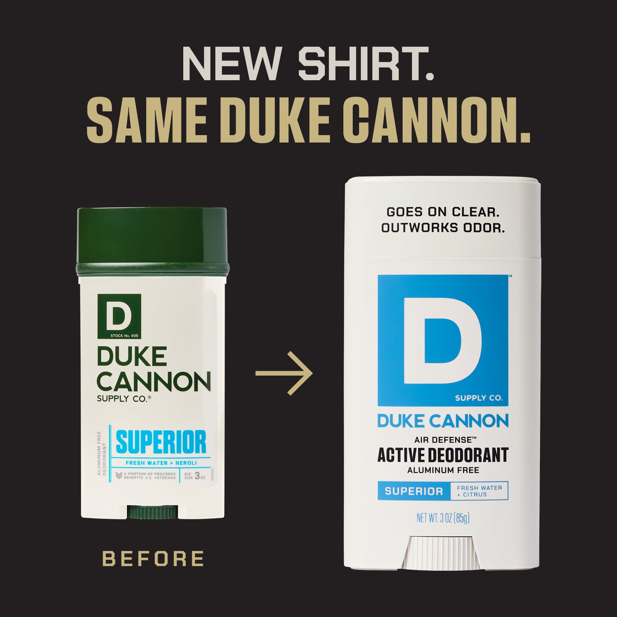 Duke Cannon Fresh Water Citrus scent evokes crisp, refreshing mood.