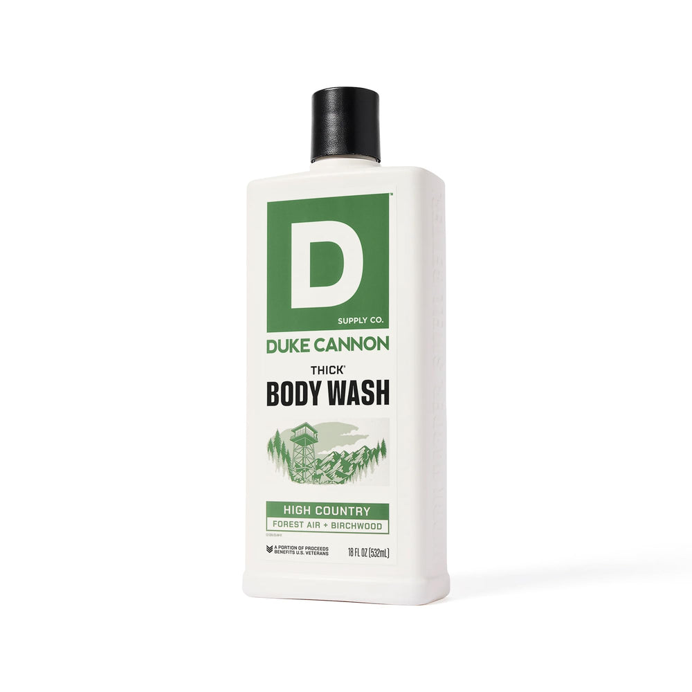 Duke Cannon High Country ingredients list confirms cruelty-free formulation.