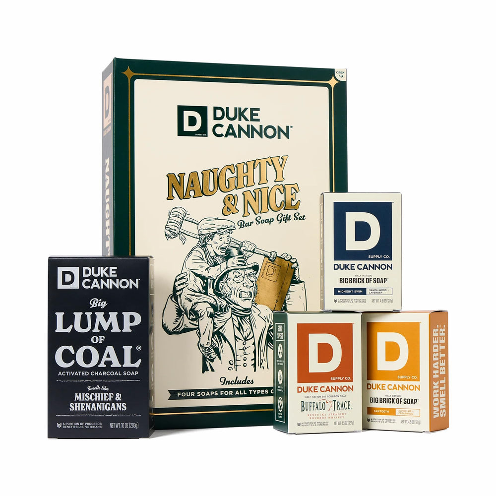 Duke Cannon Lump of Coal 10oz bar ready for rugged daily cleansing.