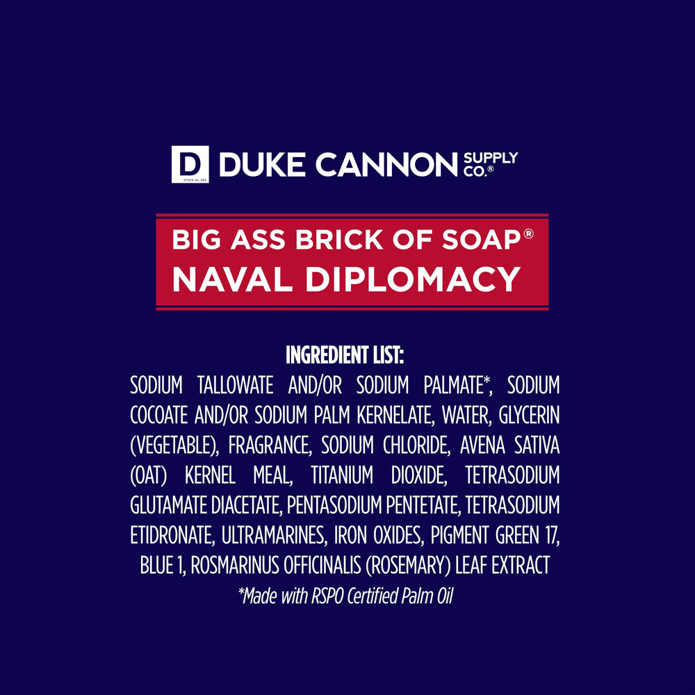 Duke Cannon masculine-scent bar soap keeps you feeling fresh.