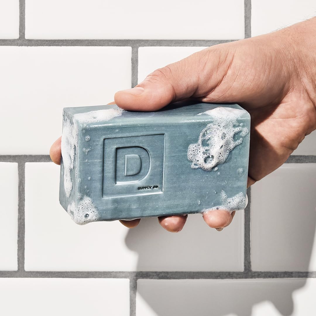 Duke Cannon Midnight Swim soap bar with refreshing aquatic scent