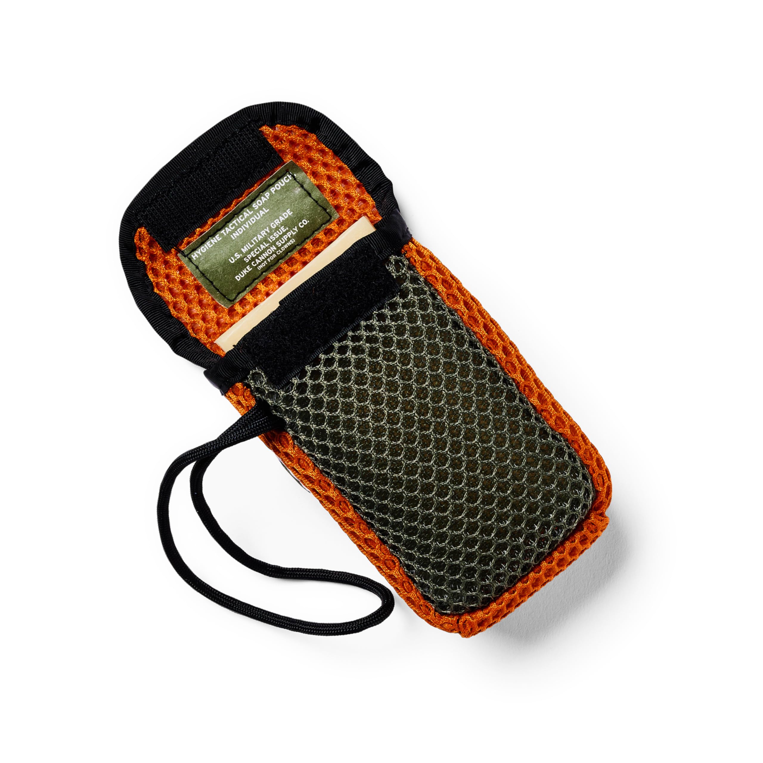 Duke Cannon military-grade soap pouch keeps soap secure and dry