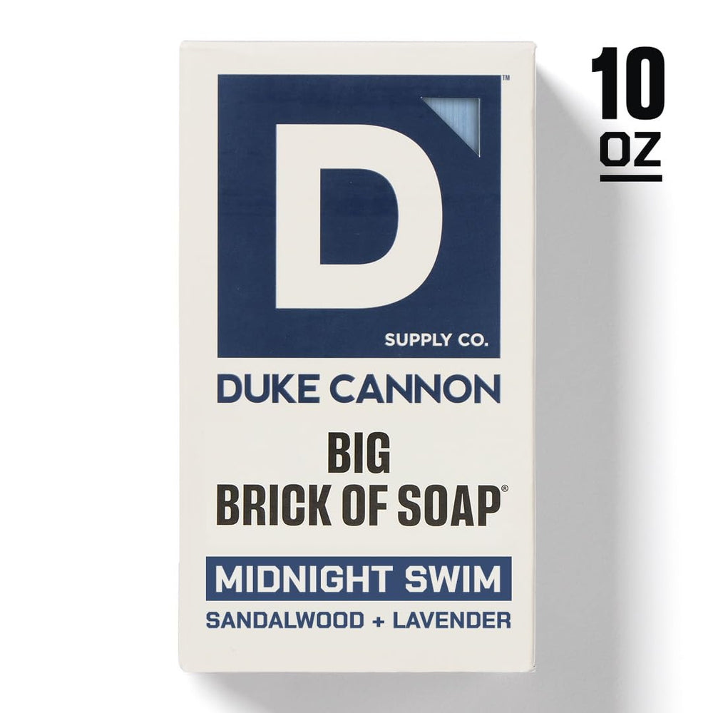 Duke Cannon Naval Diplomacy top-view bar highlighting steel-cut grains for grip.