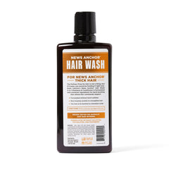 News Anchor 2-in-1 shampoo and conditioner in cedarwood scent delivers cooling scalp feel.