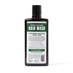 Duke Cannon News Anchor Tea Tree Shampoo Closeup highlighting lightweight, non-greasy feel