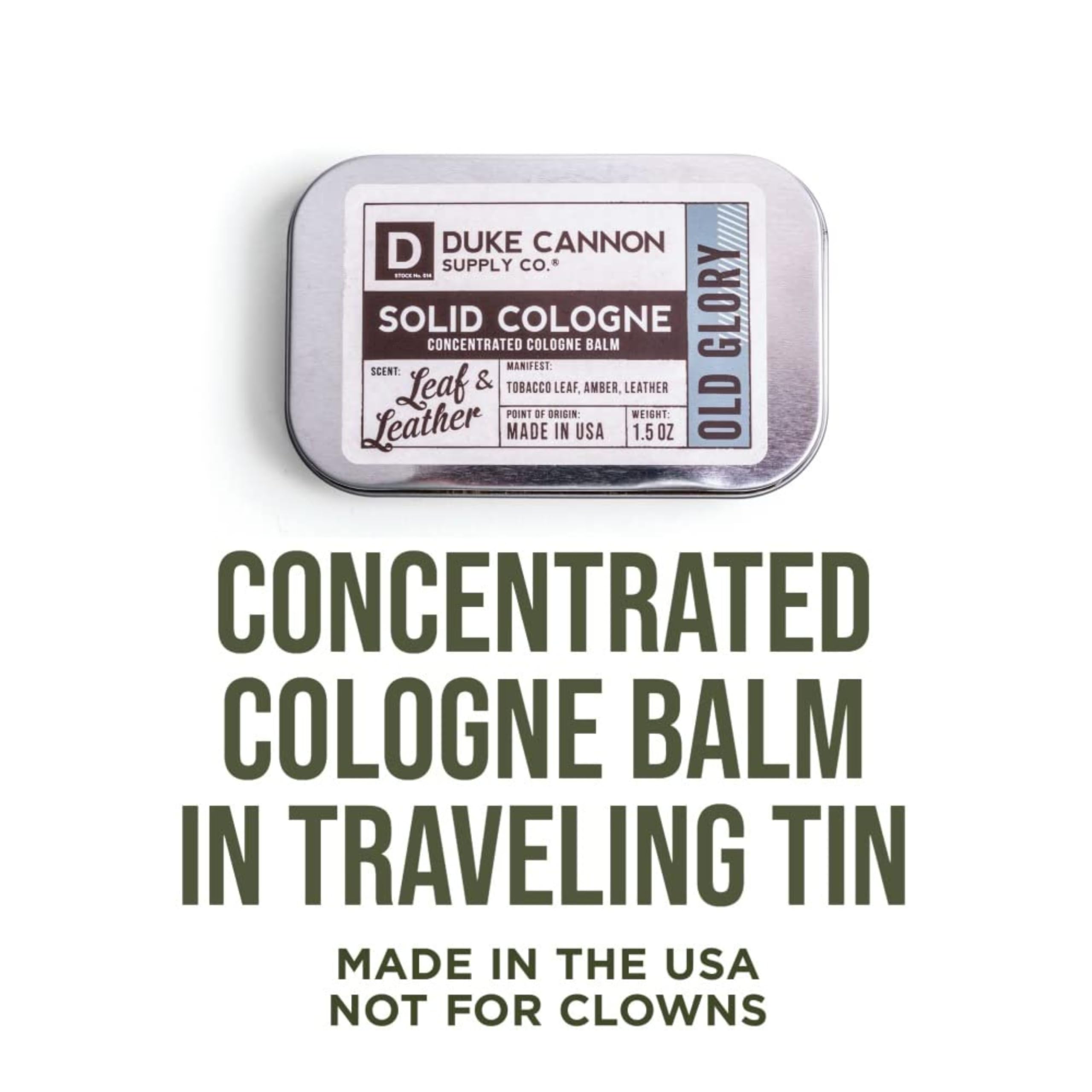 Duke Cannon Old Glory lifestyle shot conveying everyday confident fragrance.
