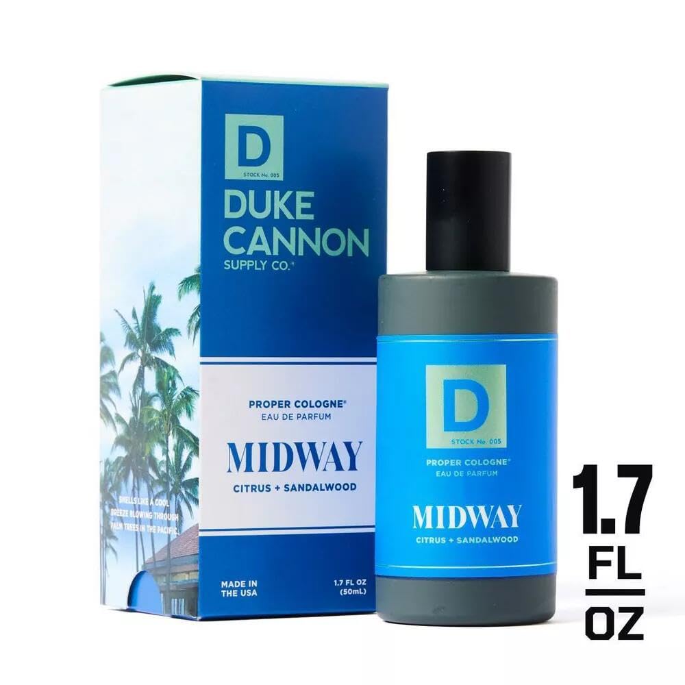Duke Cannon Midway citrus top notes provide bright opening.