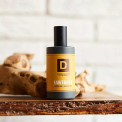 Duke Cannon Proper Cologne Sawtooth alpine-air close-up conveys fresh outdoorsy vibe.