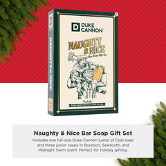 Duke Cannon Sawtooth bar image highlighting fresh, invigorating scent for workouts.