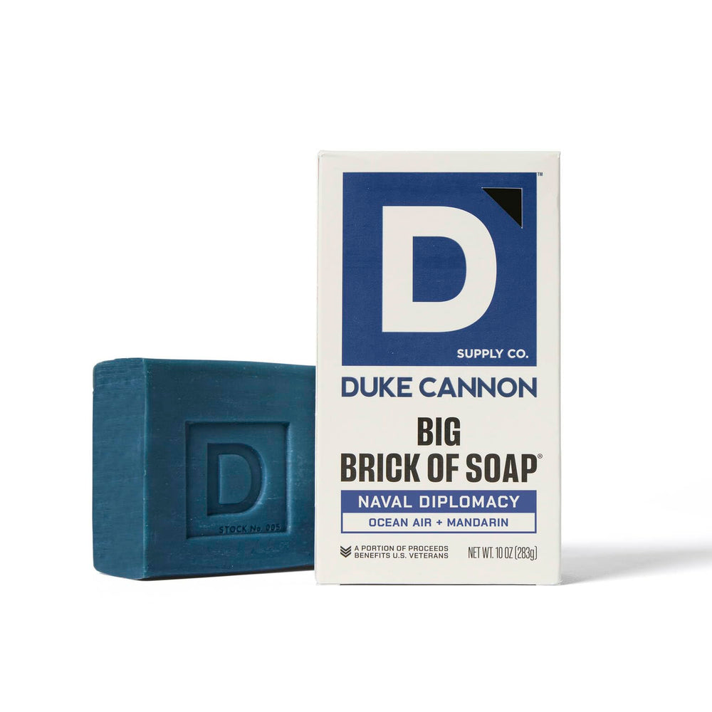 Duke Cannon Steel-cut grains closeup illustrating rugged wash grip.