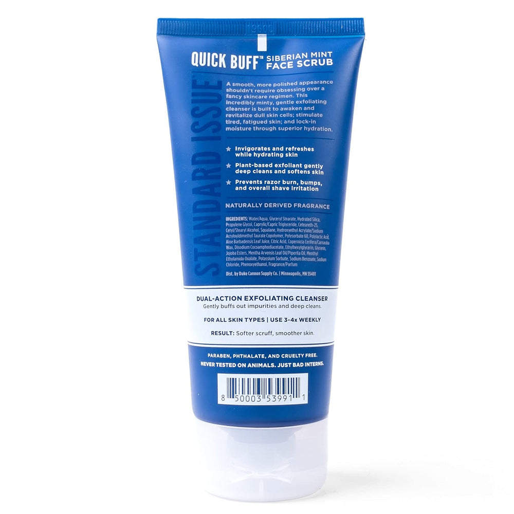 Duke Cannon Supply Co cruelty-free label packaging highlighting ethical choice