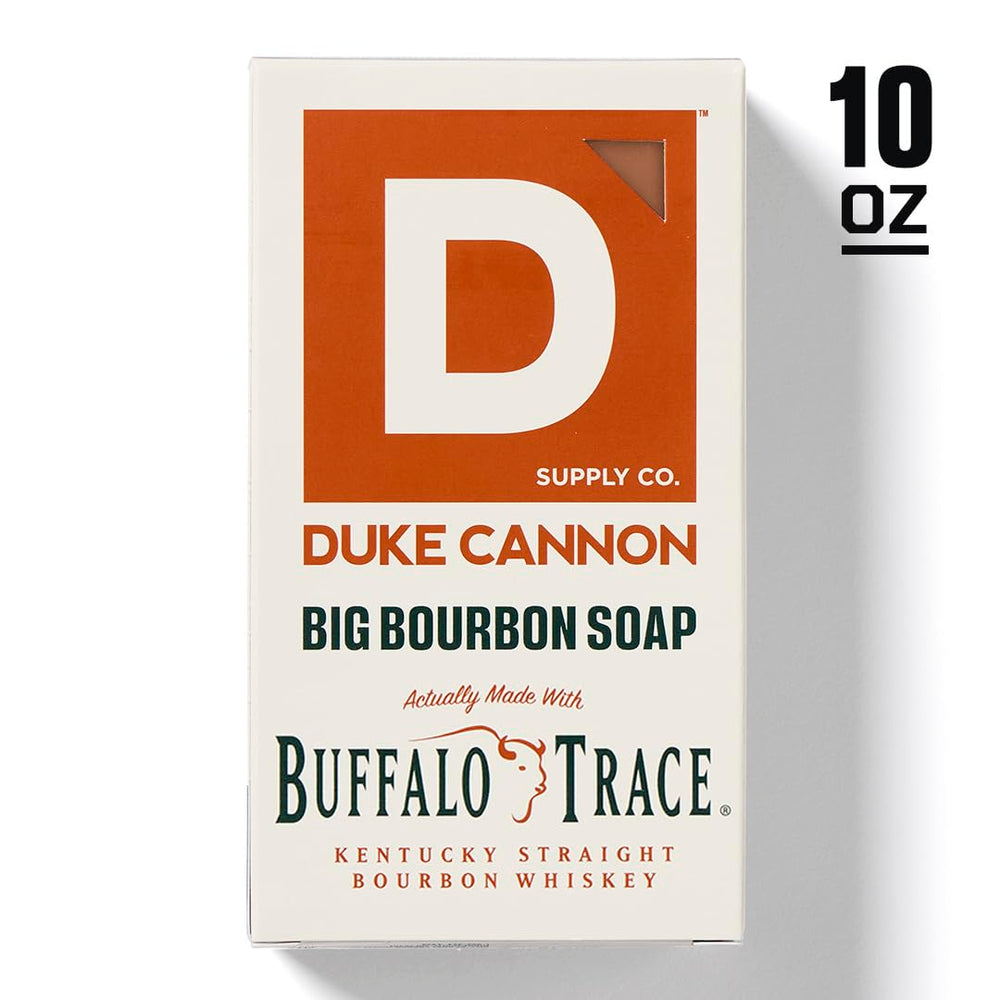 Duke Cannon Tactical Scrubber 2-3x larger soap bar extends use.