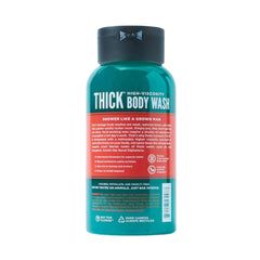 Duke Cannon THICK Naval Diplomacy 17.5oz back view highlighting bottle size and value.