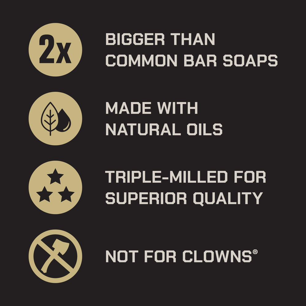 Triple-milled soap texture ensures dense lather and durable bars.