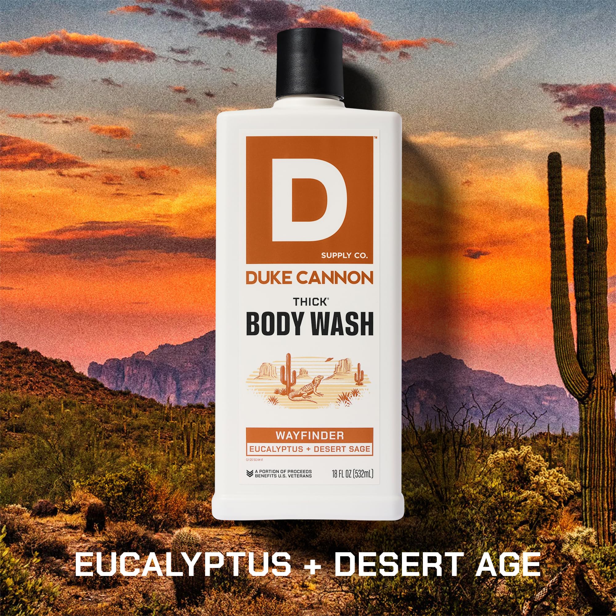 Duke Cannon Wayfinder bottle shows 3X thick gel texture