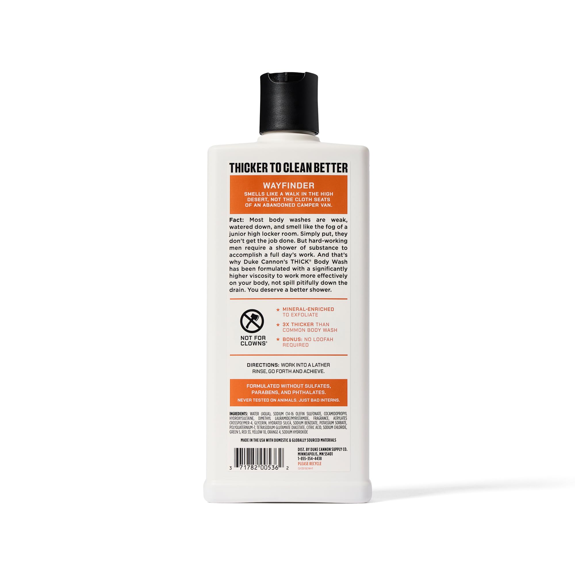 Duke Cannon Wayfinder after-workout shower use for quick cleanup