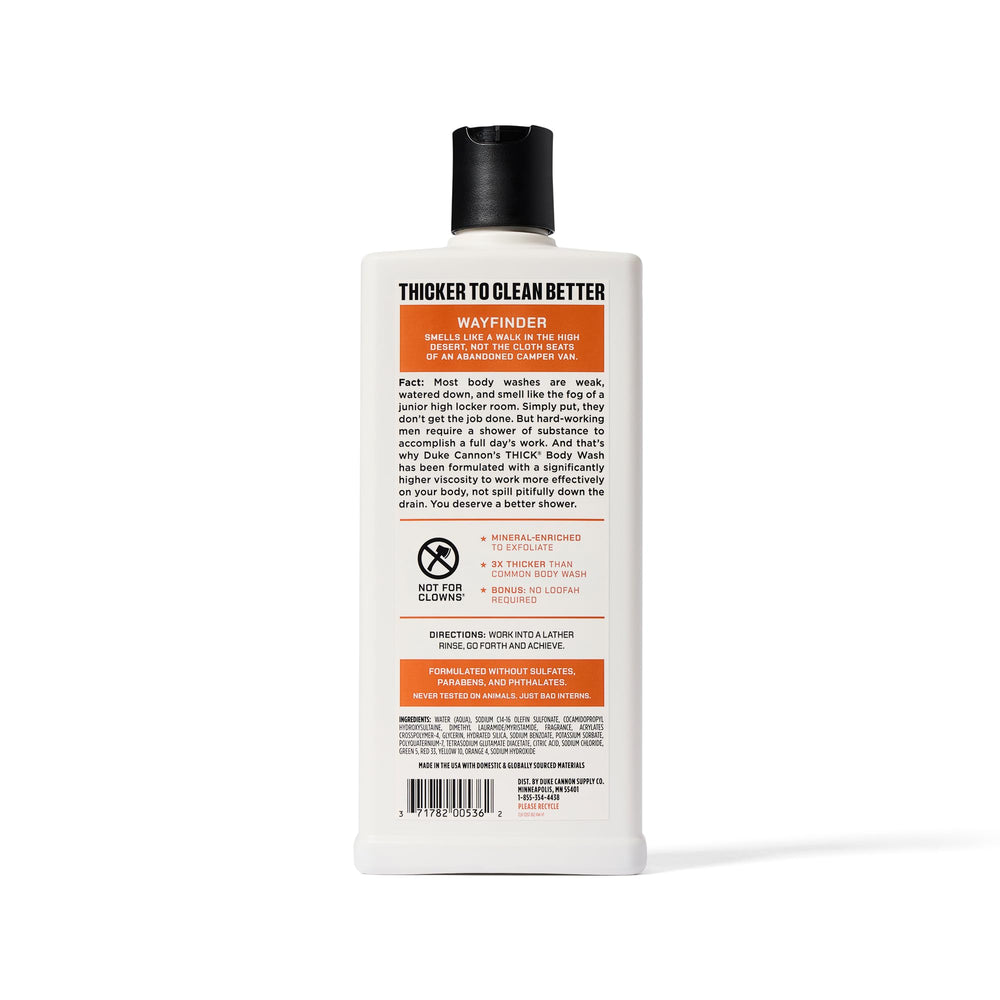 Duke Cannon Wayfinder after-workout shower use for quick cleanup