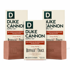 Duke Cannon Big American Bourbon soap bar 10oz pack for rugged daily cleansing.