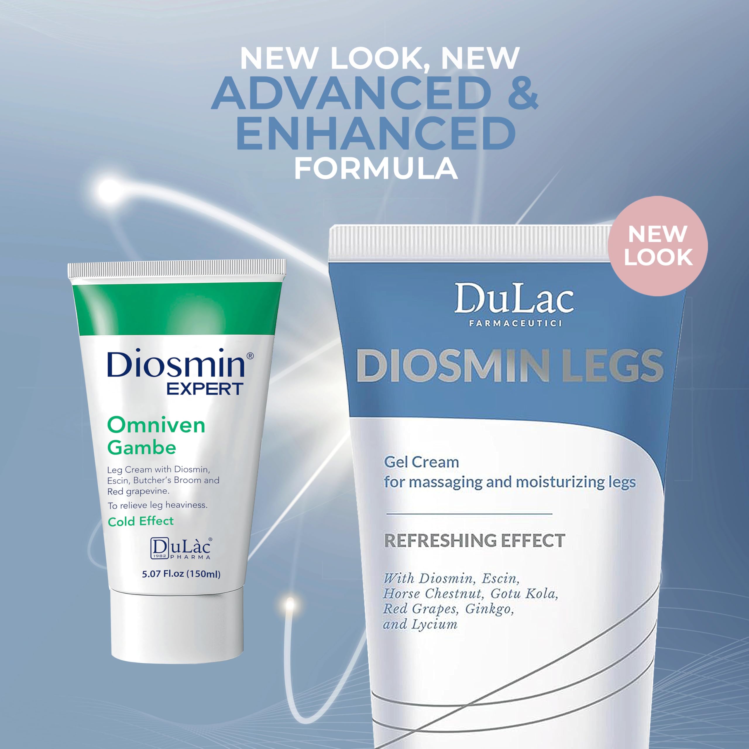 DULÀC Diosmin Legs Gel packaging made in Italy