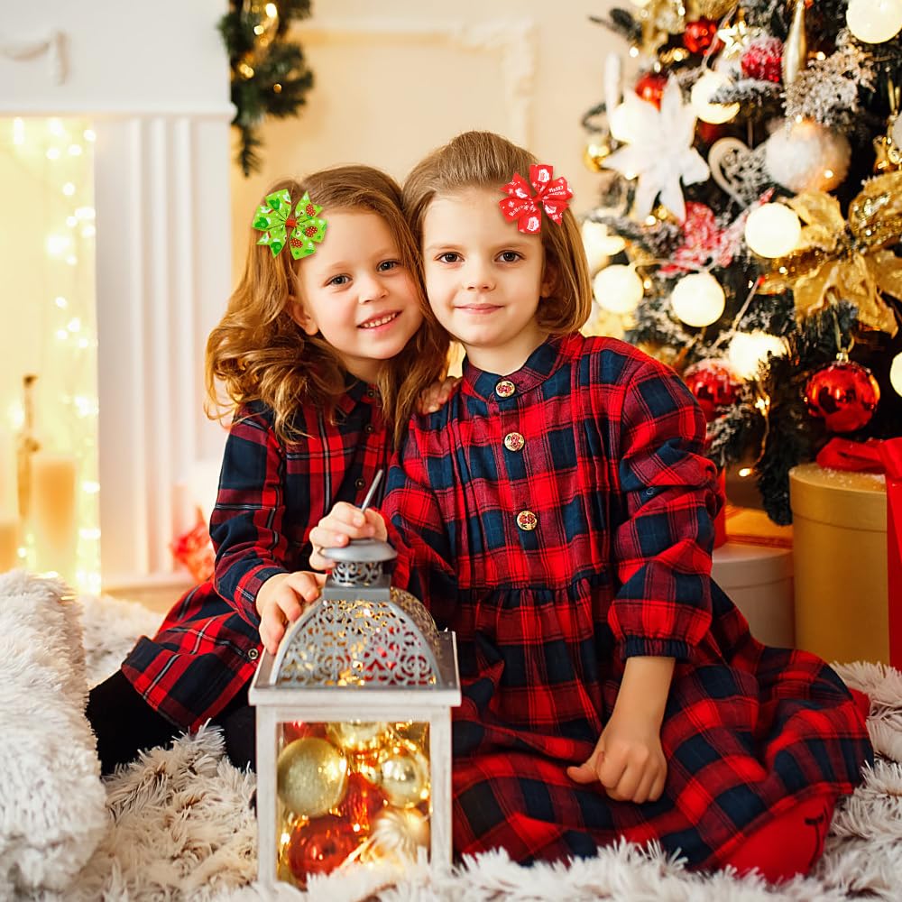 DULEFUN Santa design hair clip for secure, cheerful holiday hairstyles.