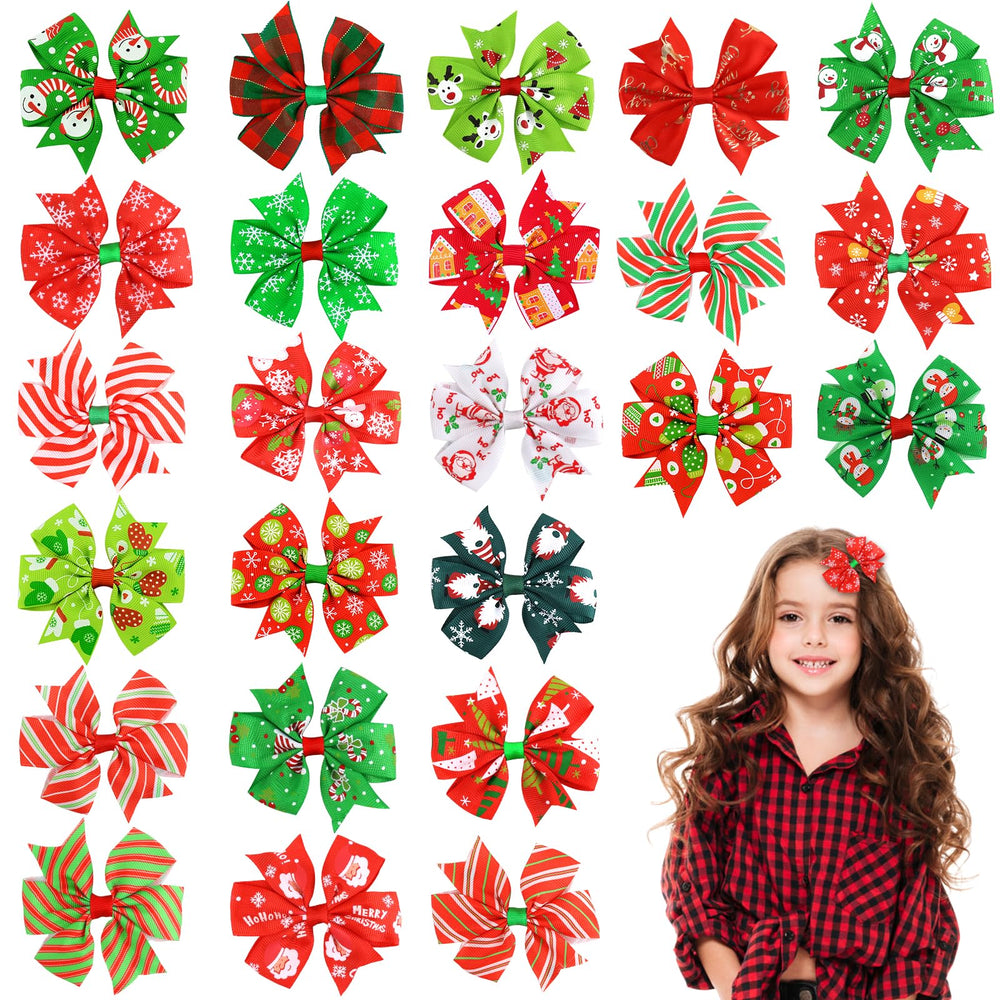 DULEFUN Christmas hair clips set featuring all designs for festive styling and playful daily wear.