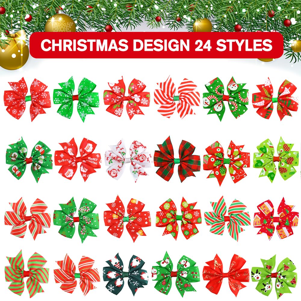 DULEFUN Christmas tree clip highlights bright outfits with festive flair.