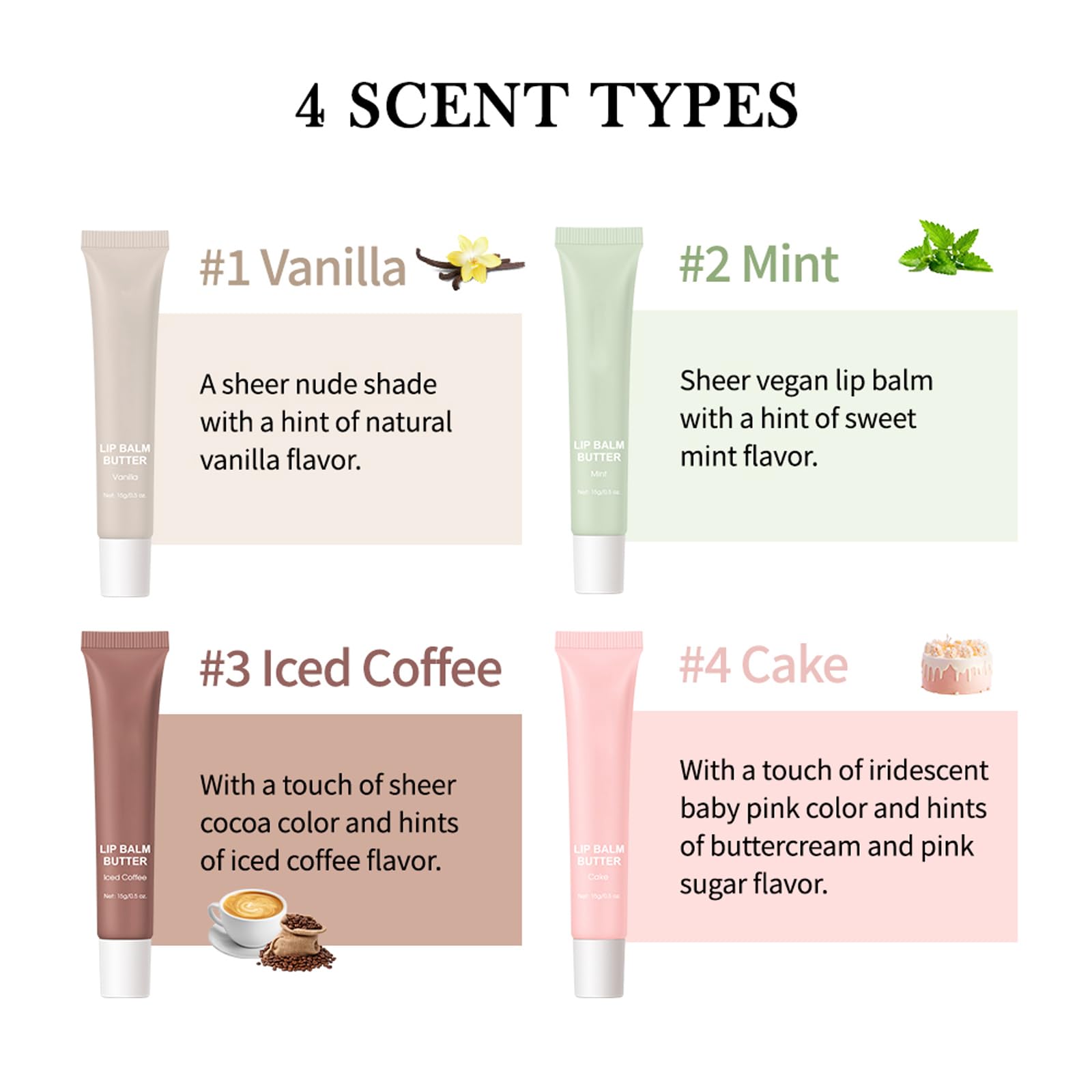 Dulele Glossy Lip Balm close-up reveals non-sticky, smooth texture