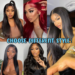 DULOVE baby-hair lace front wig ideal for seamless edge blending.
