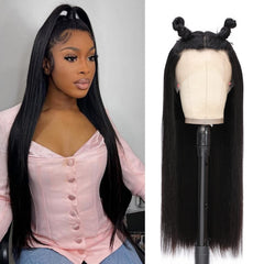 DULOVE pre-plucked natural hairline lace wig for easy styling.
