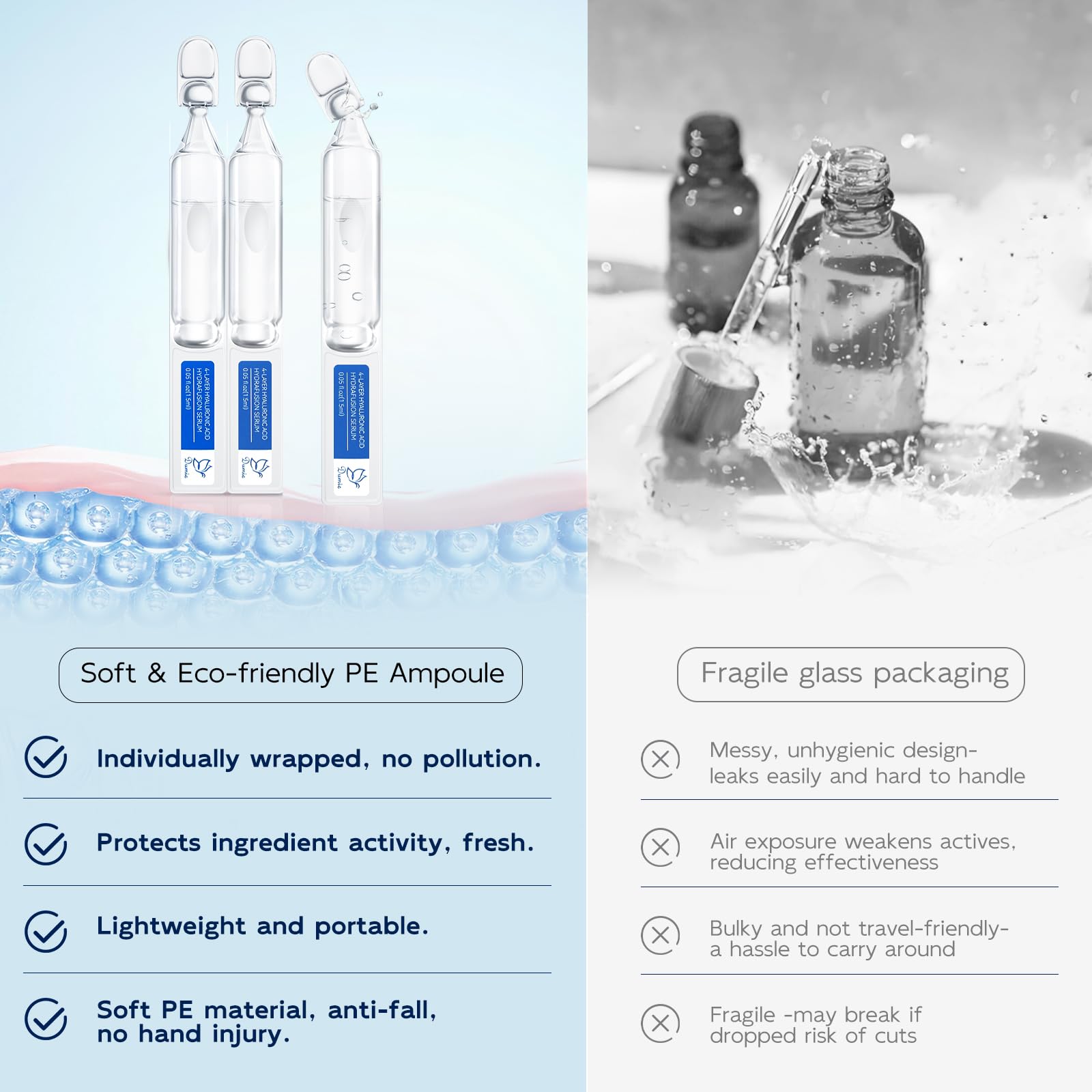 Dumie ceramide NP and panthenol visual emphasizes barrier support and calm