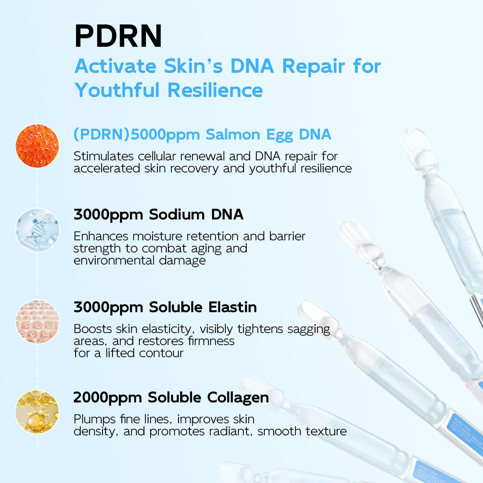 Dumie Salmon DNA Serum tube application demonstrates quick absorption and a natural glow.