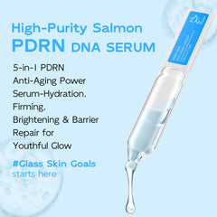 Dumie Salmon DNA Serum packaging box signals premium formula for at-home anti-aging routine.