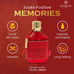 Dumont Nitro Red spray nozzle for smooth daily application