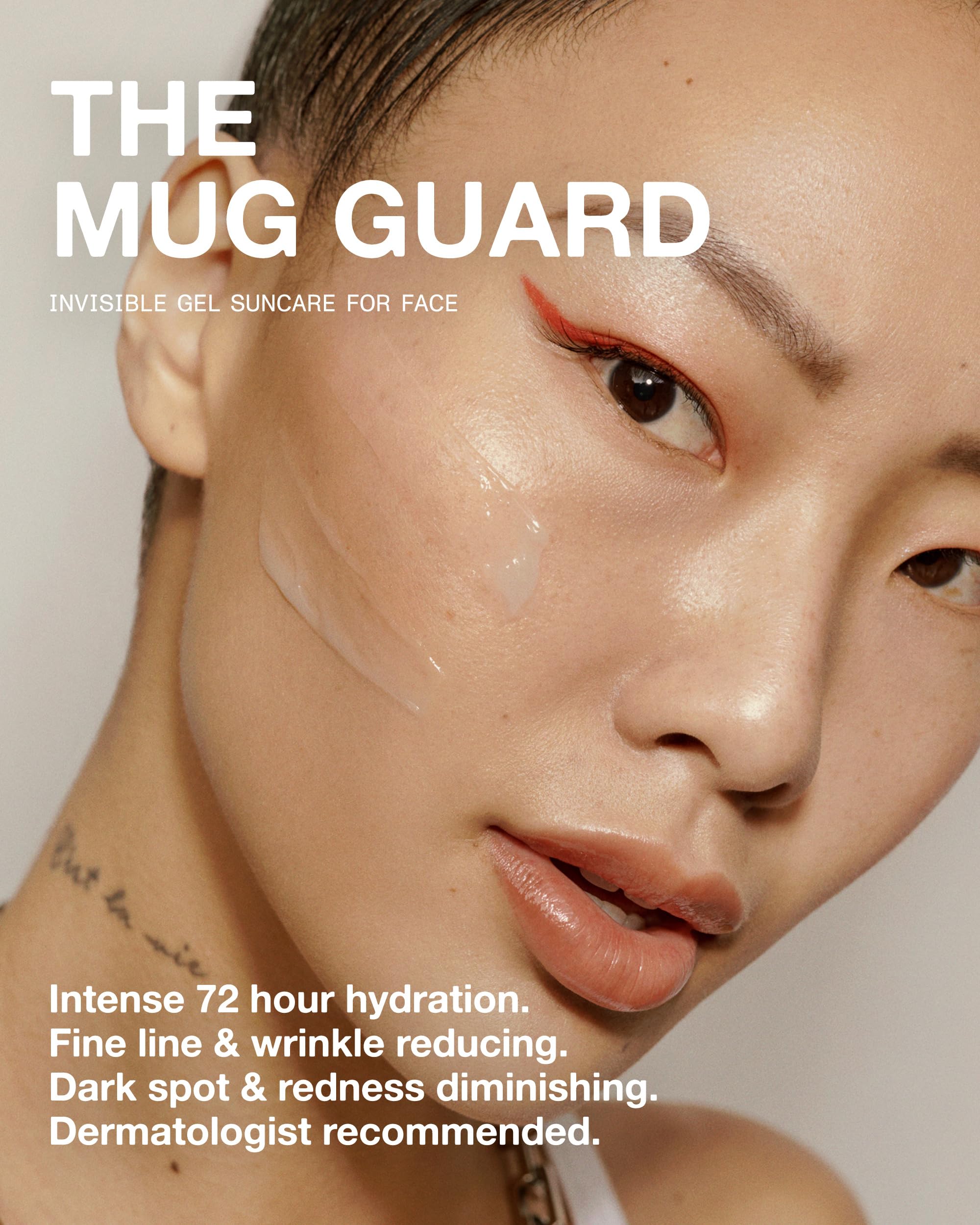 DUNE SunCare Mug Guard Water-Resistant Splash for swimming or sweating protection.
