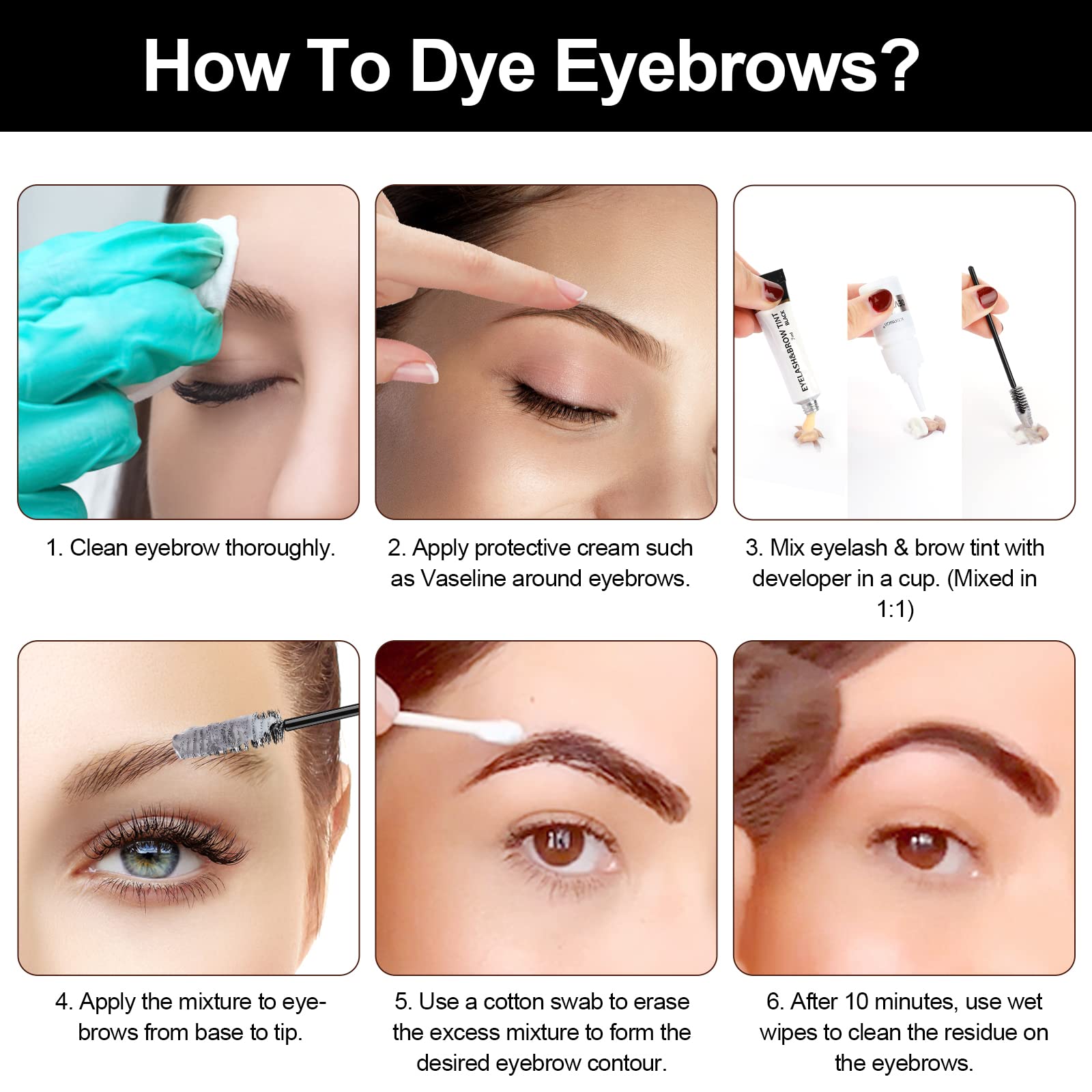 Duoffanny Brow color in Coffee/Dark Brown on brow