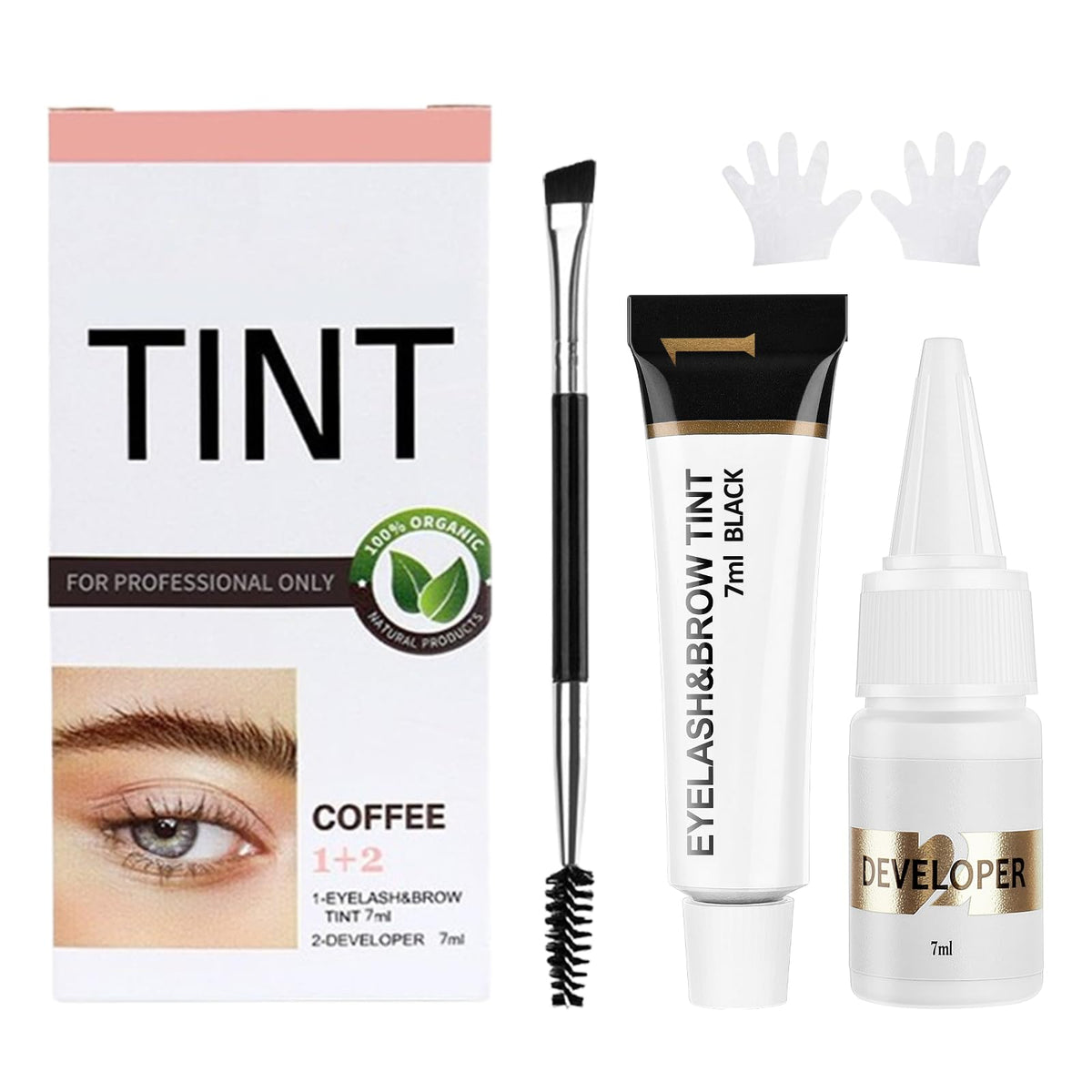 Duoffanny Lash Color Kit front view for at-home coloring