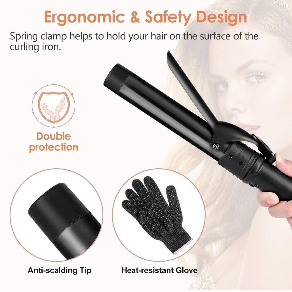 Duomishu 0.35-0.7-inch barrel for tight ringlets and texture