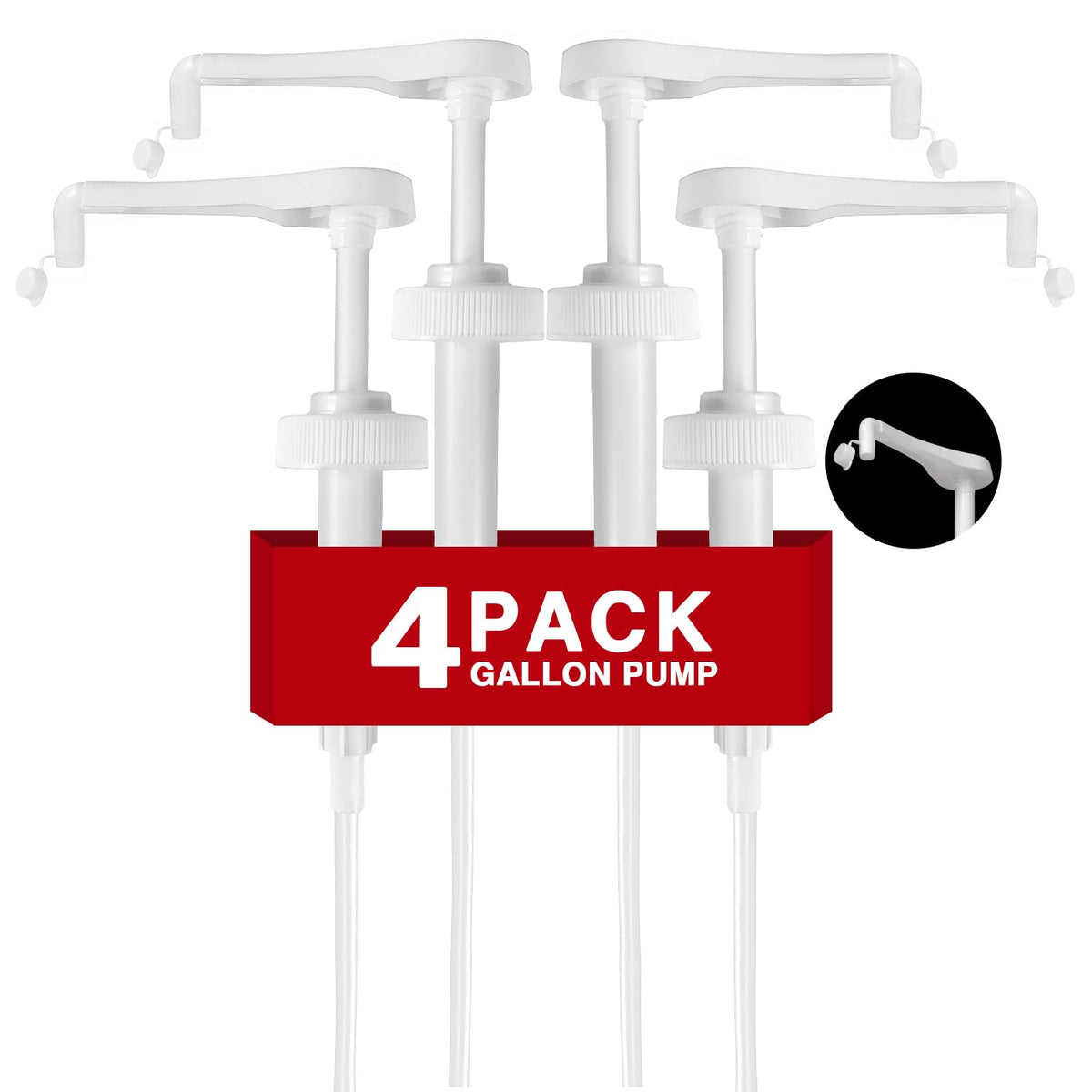 DupakSYS gallon jug pump cap close-up showing leak-proof seal for mess-free dispensing