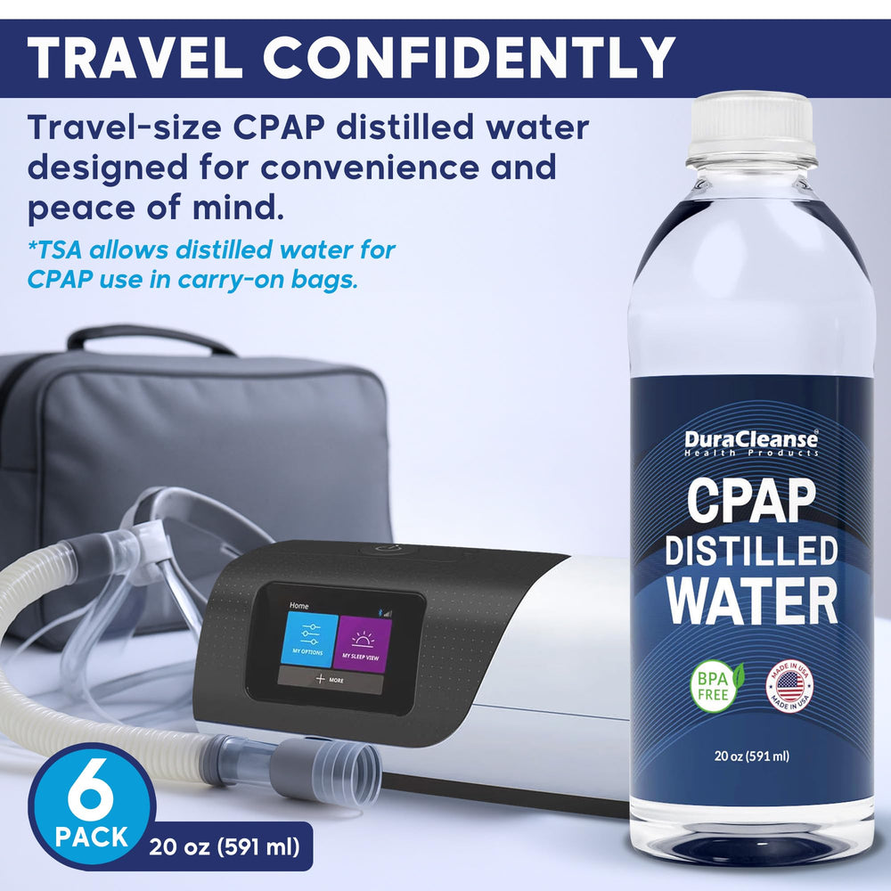 Dura Cleanse bottle held in hand illustrating compact travel-friendly size
