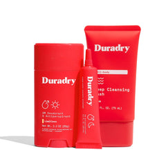 Duradry antiperspirant stick application for long-lasting underarm dryness