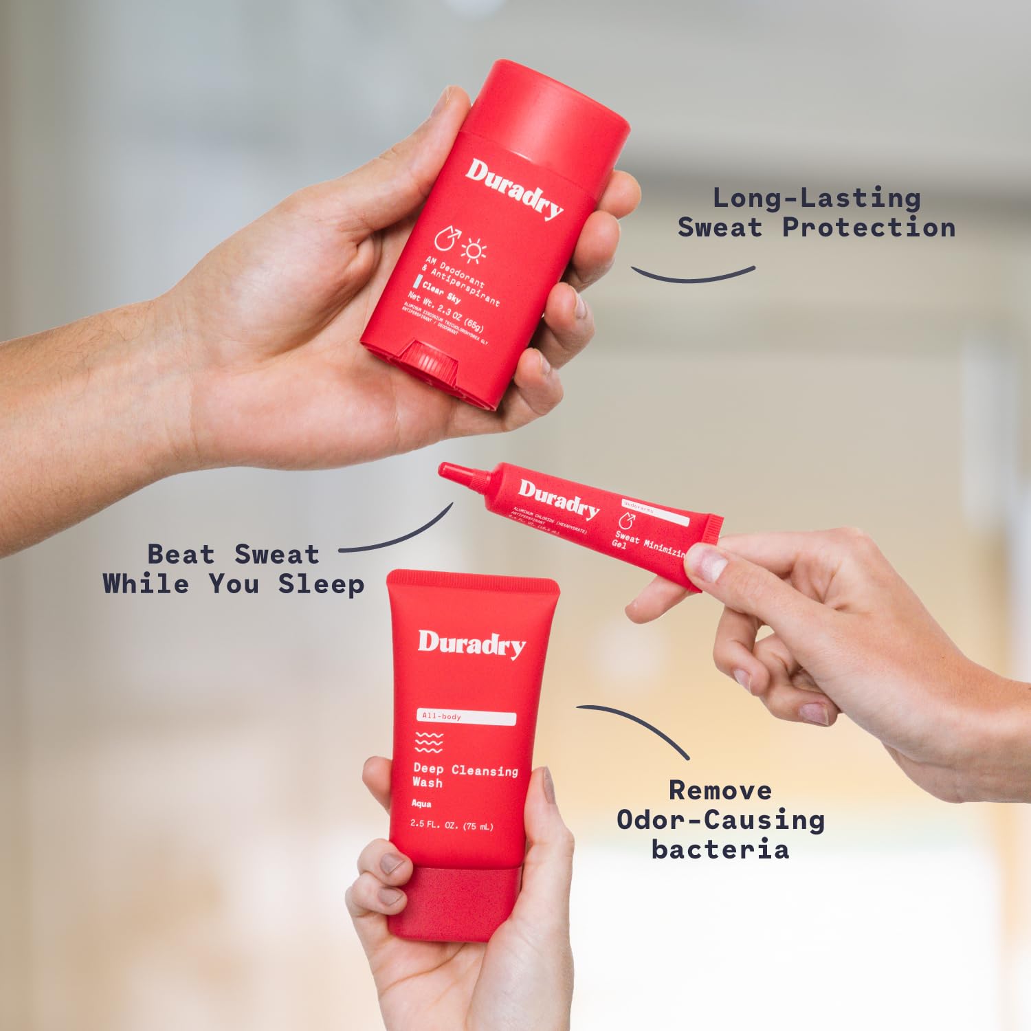 Duradry Barca daily routine montage for morning and night