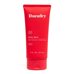 Duradry bottle pour shows the aqua fragrance for a refreshing cleanse.