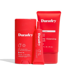 Duradry Clear Sky bundle showcases a complete sweat-control routine for daily confidence.